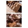 36-45 Thick Soled Warm Cotton Shoes for Women, Winter Outerwear, Anti Slip, Odor Proof, and Fleece Cotton Slippers for Women