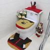 Set Christmas Decorations Decorative Products Toilet Seat Cover Toilet Case Rug Set Toilet Mat