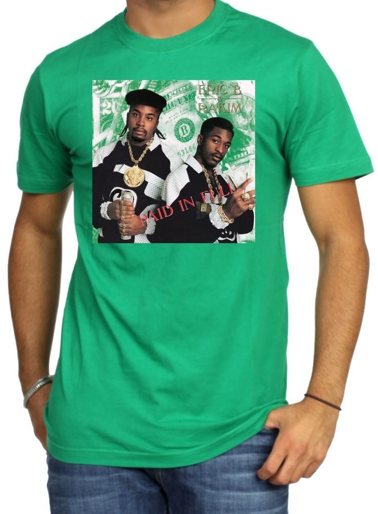 Eric B amp Rakim Paid In Full Shamrock Irish St Patrick Lucky Charm Green T Shirt Unisex T-Shirt L
