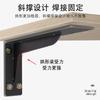 2 Pieces Heavy Duty Mantel Brackets, Large Metal Shelf, Wall Mounted Floating Triangle Hand Welded Countertop Holder, Load 250KG