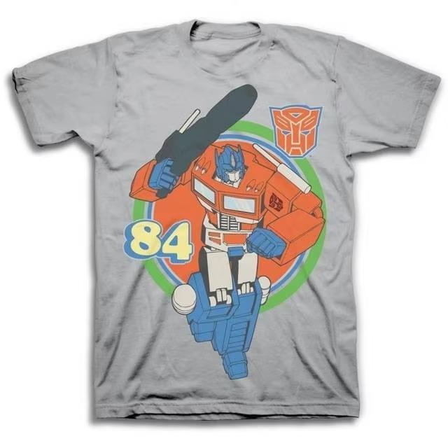 

2026 new Summer Hasbro Licensed Transformers Optimus Prime Cotton Print Tshirt Bumblebee G1 Comfortable Optimus Prime Loose S