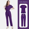 Export Doctor And Nurse Surgical Overalls, Hand Washing Clothes, Thin V-Neck Solid Color Quick-Drying Men'S And Women'S Nurse Uniforms