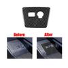 Carbon Fiber Car Power Output Button Panel Trim Sticker For Toyota Prius 2012-15