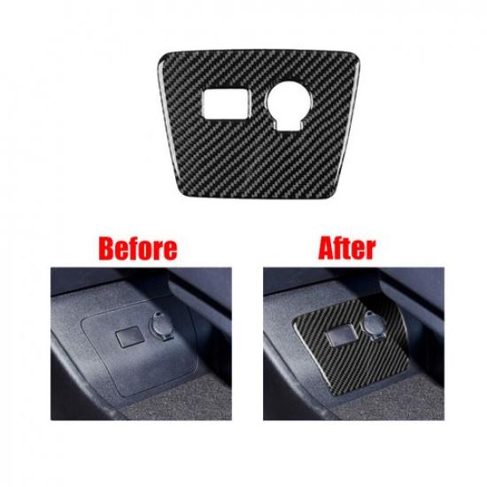 Carbon Fiber Car Power Output Button Panel Trim Sticker For Toyota Prius 2012-15