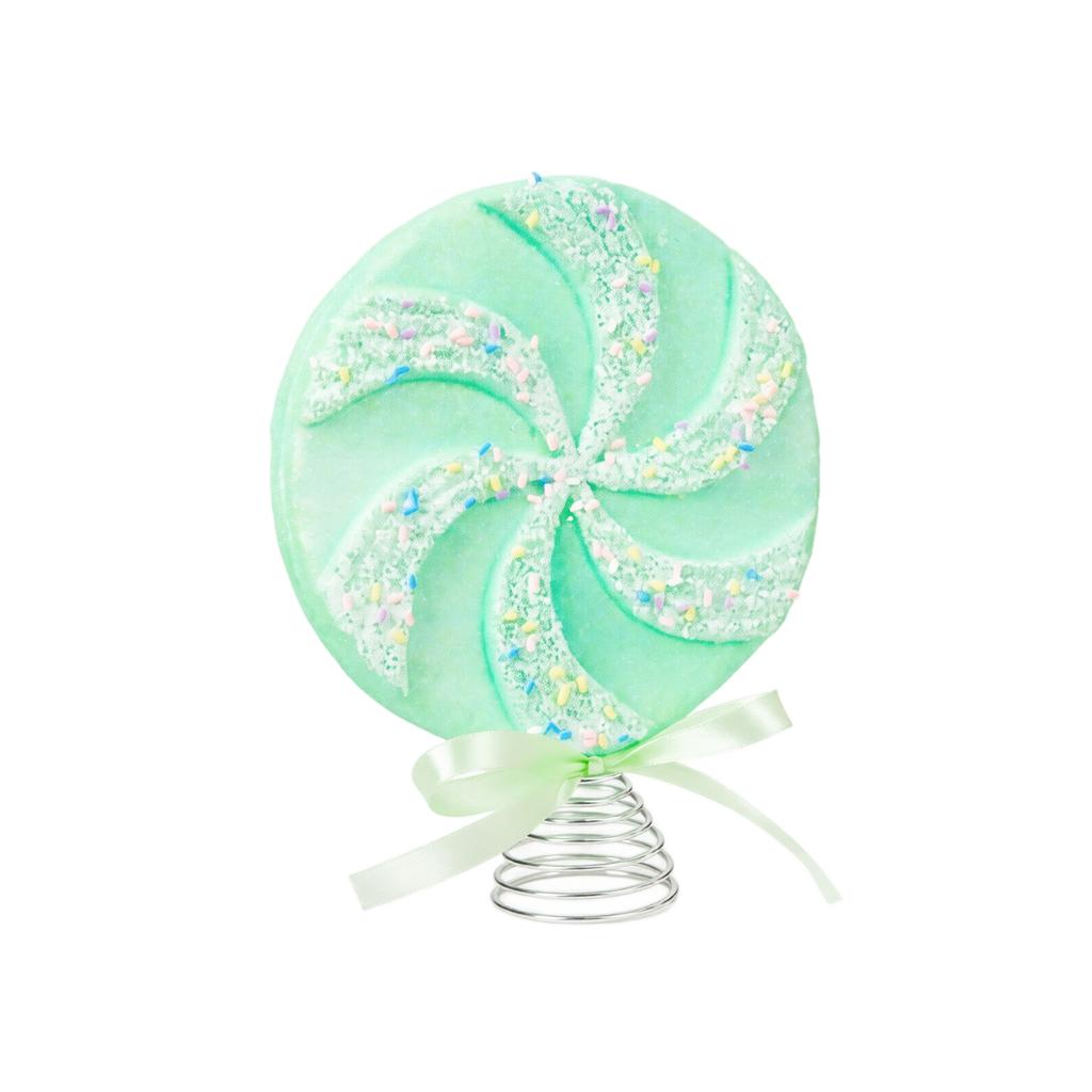 Lollipop Ice Cream Christmas Tree Topper – Festive Holiday Decoration for Tree Top and Scene Setup