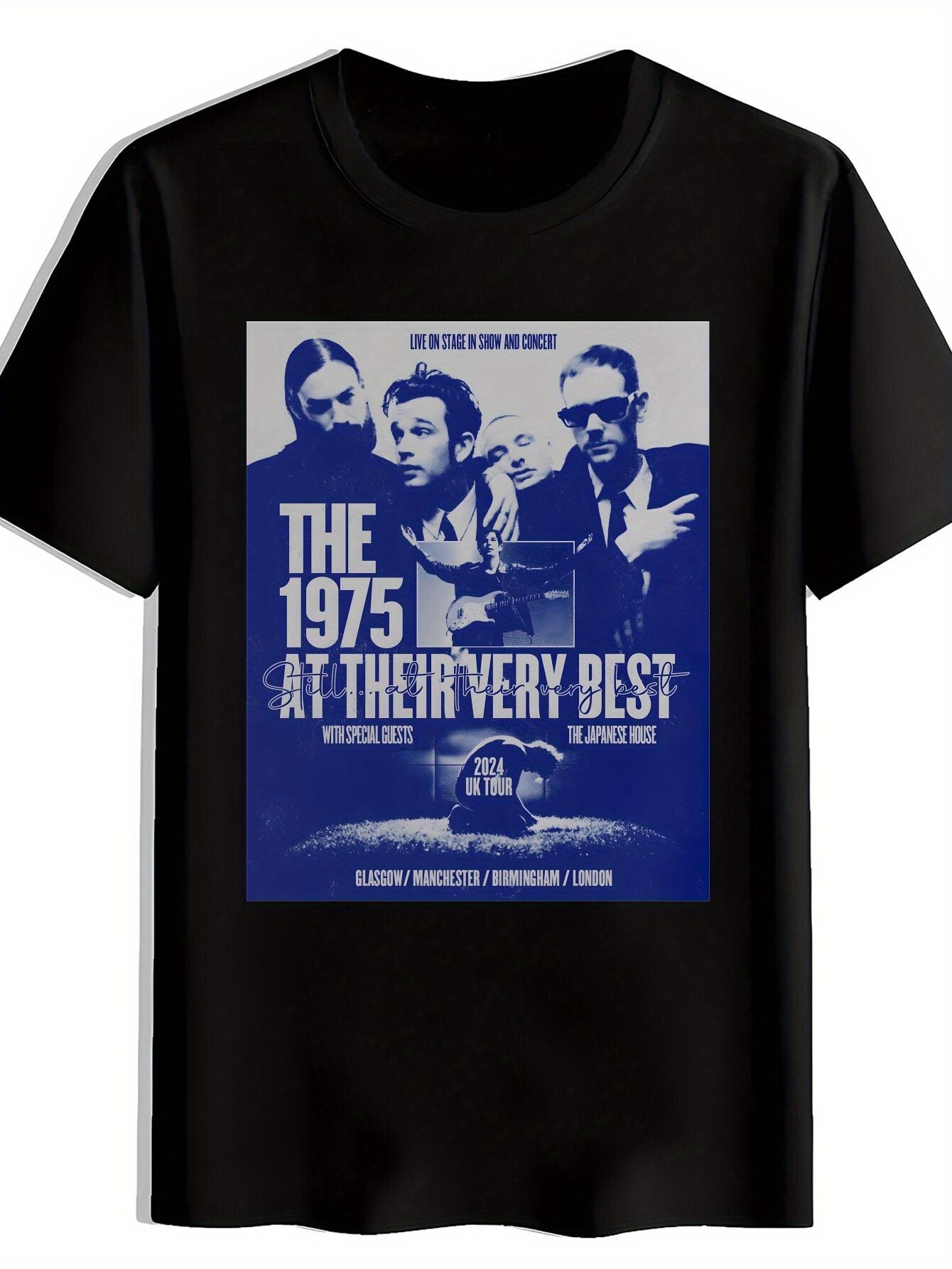 T-shirt 1975 Band Graphic - Casual Crew Neck M