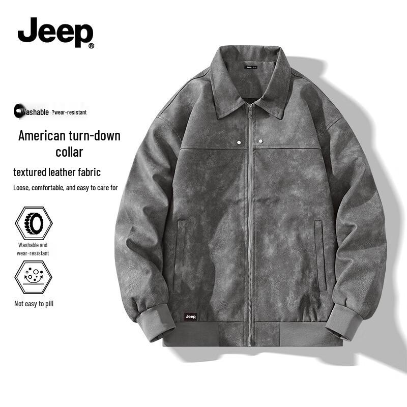 

JEEP Men s Casual Lapel Jacket L