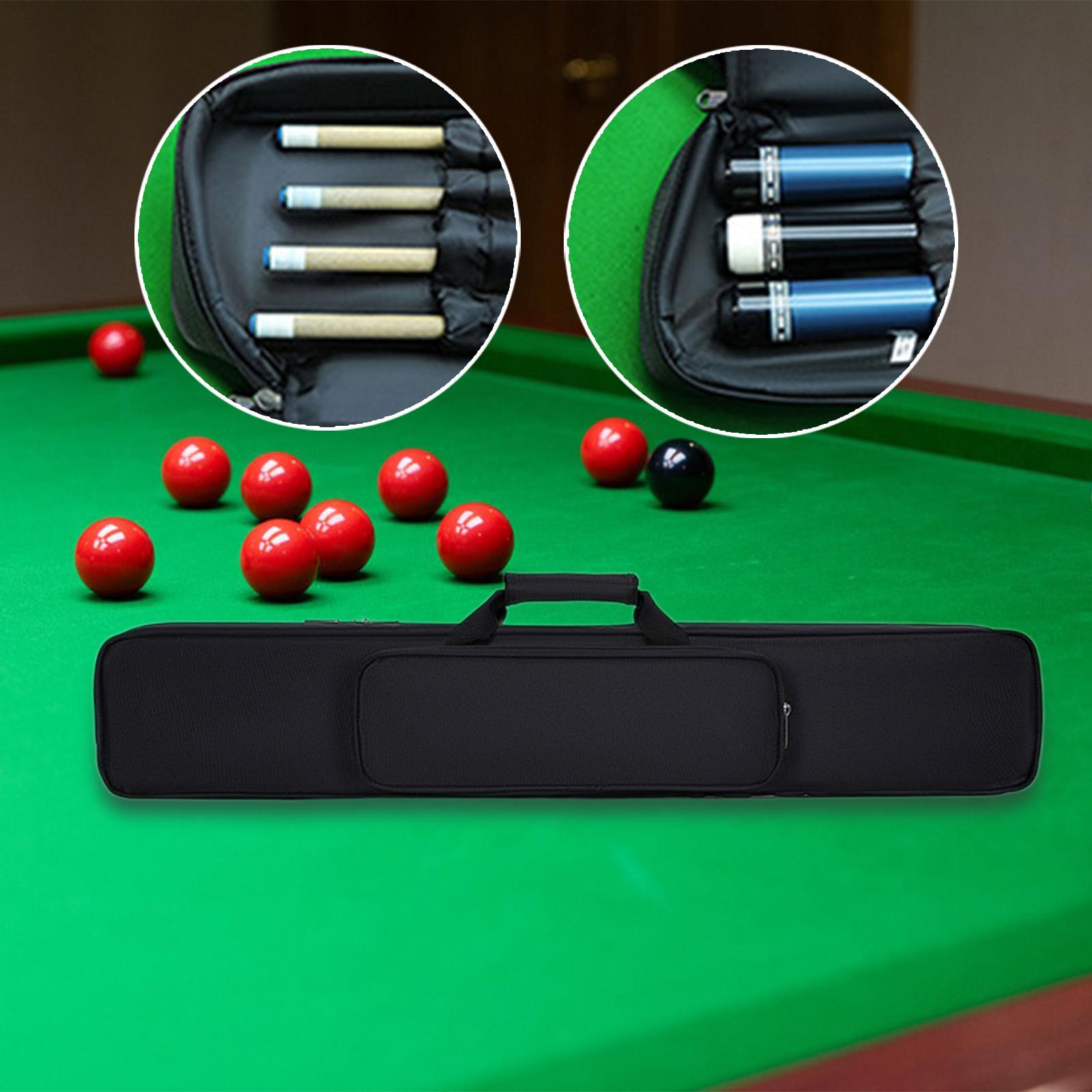 

Pool Cue Case Protection Accessories with Handle Lightweight Billiard Rod Storage Bag for Club Practice Outdoor Snooker Family чорний
