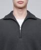 MUSINSA STANDARD Relaxed Ribbed Half Zip Knit [Gray]