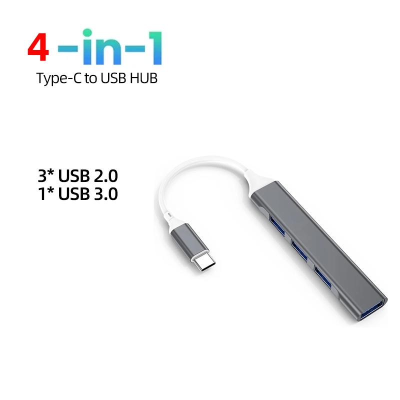 USB C HUB 4K 30Hz PD100W Dock USB-C 3.1 Splitter Type-C USBC Docking Station Adapter for MacBook Laptop iPad Huawei USB 3.0 HUB