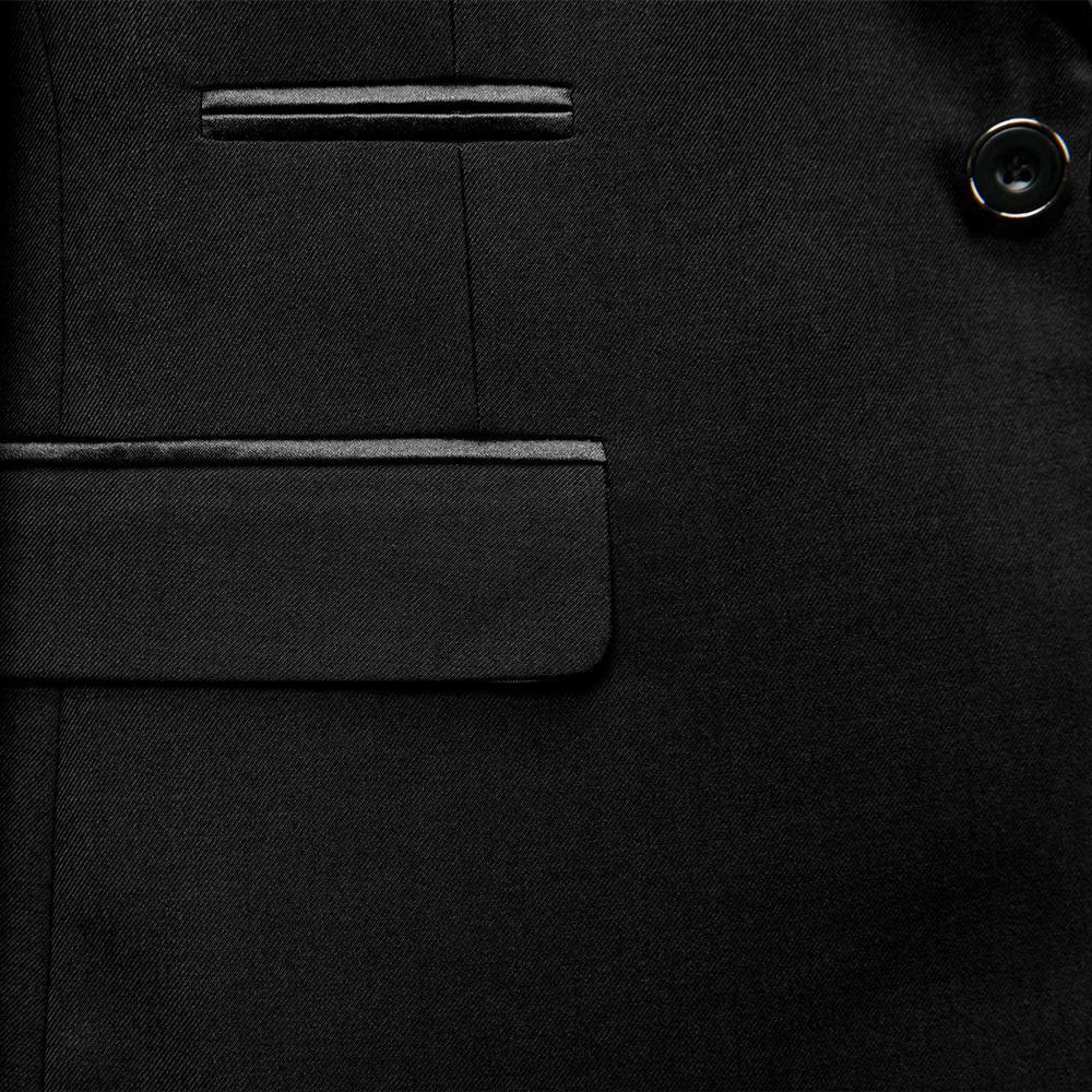 Pánský třídílný oblek: Zelený límec, vínově červená - Slim Fit pro ženicha nebo nejlepšího muže.