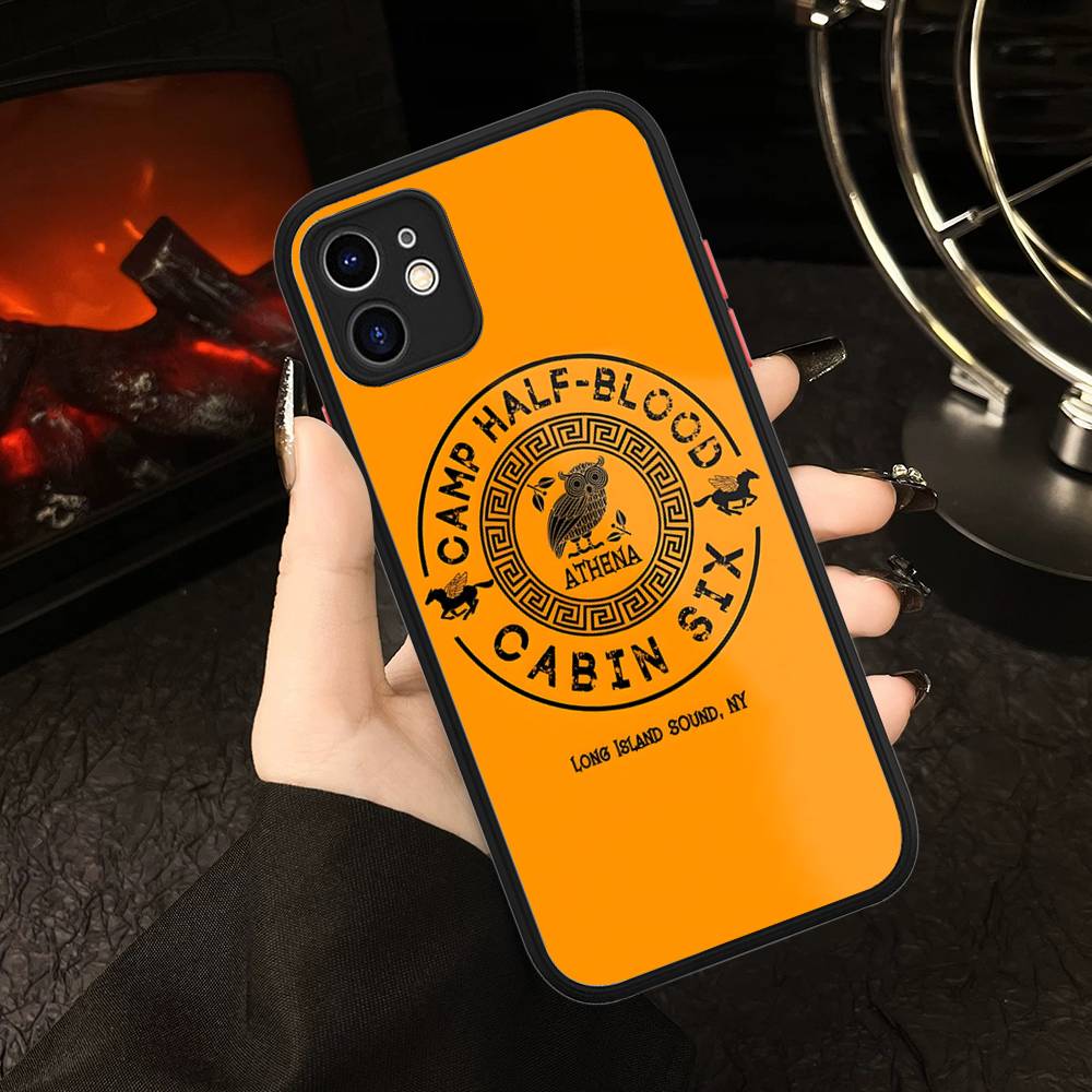 

Camp Half-Blood Matte Translucent Phone Case For Iphone 16 ProMax 15 14 13 12 11 X XS PRO Plus iphone 11pro max