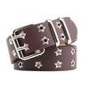 Women's Punk Style Double Exhaust Eyelet Belt: Fashionable, Casual & Decorative