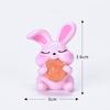 Mid-Autumn Festival Micro-landscape Ornaments Resin Handicrafts Mooncake Eating Rabbits Cute Animals Chef Rabbits