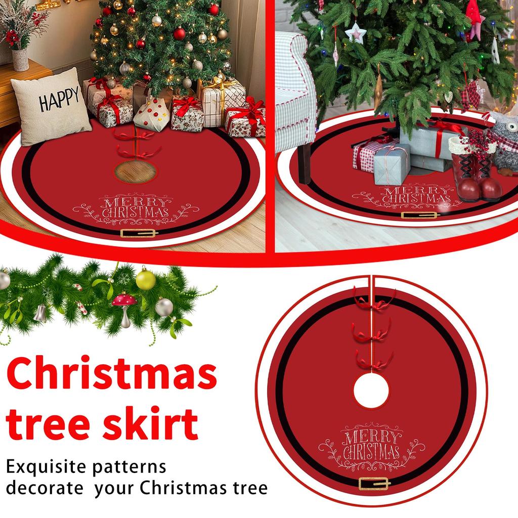 Christmas Decorations Christmas Tree Apron Christmas Tree Base Cushion Short Plush