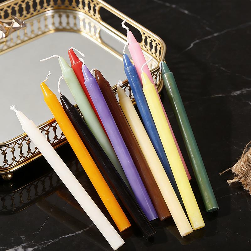 Hot Sale Custom Mini Paraffin Wax Taper Candles 100-Piece Set for New Year Christmas Wedding Parties and for Rituals