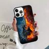 Retro Guitar Music Phone Case Back Cover for iPhone 17 Air 16 15 14 13 11 12 Pro Max Plus Shell Coque