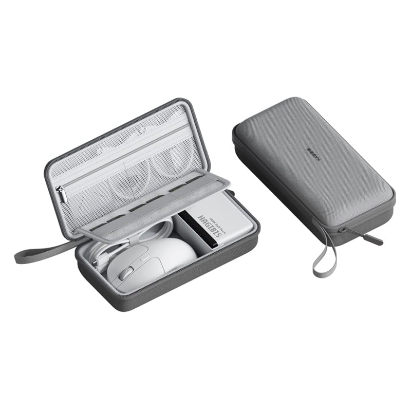 

Hagibis Gadget Storage Case Travel Organizer Waterproof EVA Hard 900D Oxford Material Stores Mobile and SD Cards Ideal for Business Trips and Travel