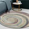 Modern Round Carpets for Living Room Decoration Abstract Rugs for Bedroom Decor Soft Carpet Non-slip Desk Hanging Basket Rug