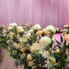 100CM Romantic Wedding Flower Wall Arrangement Artificial Road Lead Flowers for Wedding Party Arch Flowers Garland Backdrop Home Party Decoration