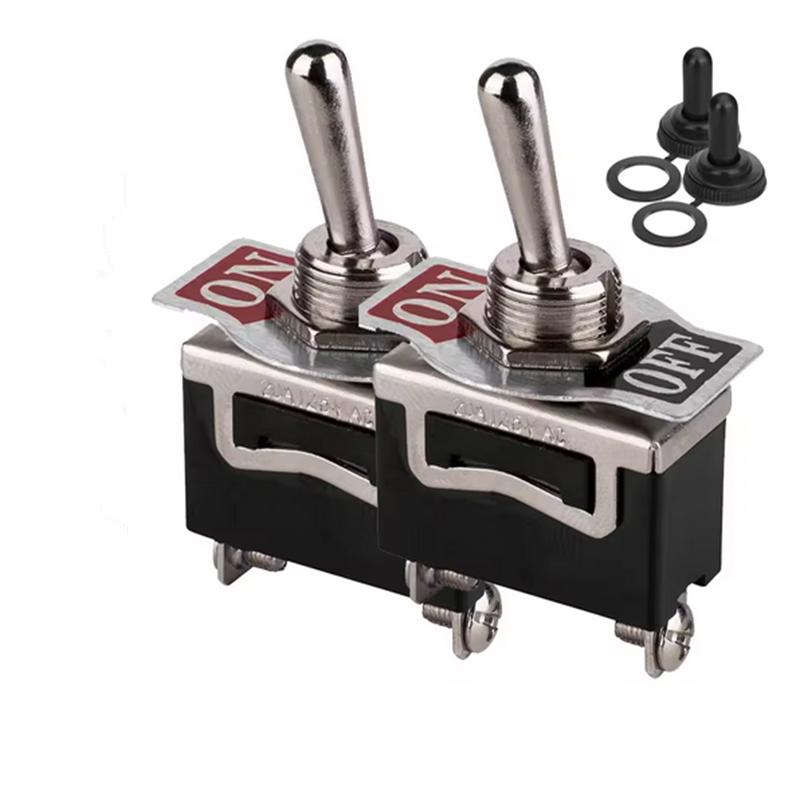 

2PCS SPST Waterproof Toggle Switch DC 12V-24V 15A 250V Marine Heavy Duty 2 Pin ON Off Spade Terminals for Automotive Car 2028 Australia