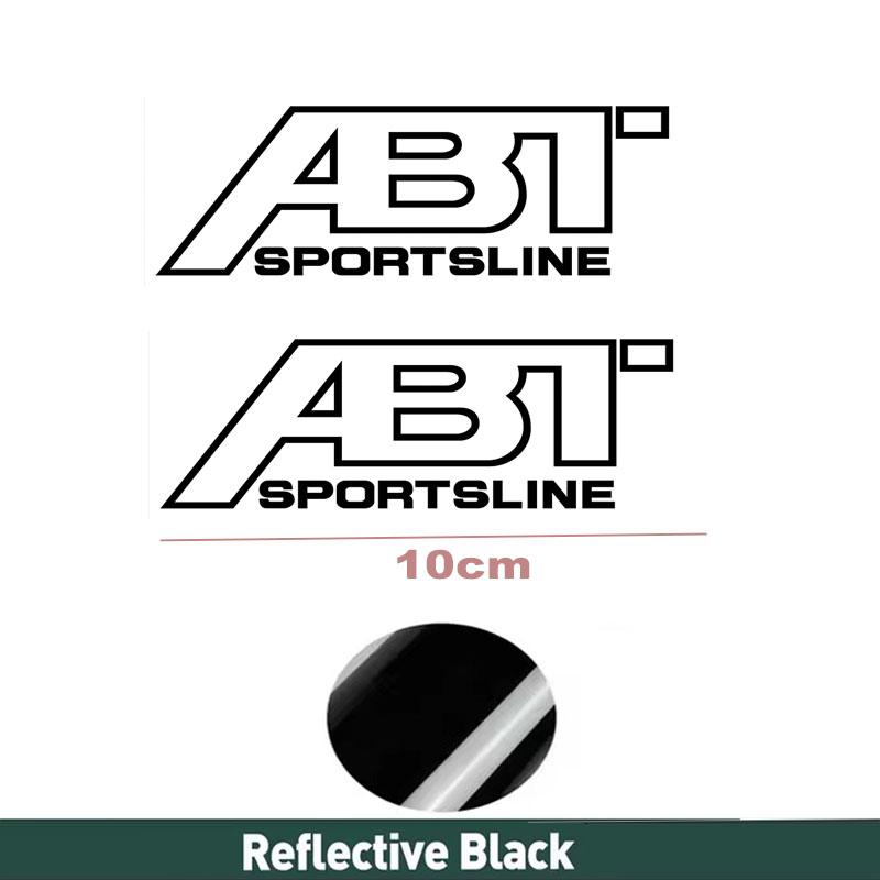 2pcs ABT Car Rearview Mirror Sticker For Volkswagen tt A1 A3 A4 A5 A6 A7 TT R8 Q3 Q5 Q7 Auto Decoration