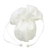 /White Satin Bride Bag Bridesmaid Wedding Party Flower Girl Handbag
