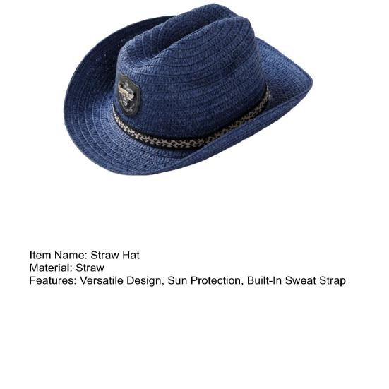 Chapeau de paille UPF 50+ Protection UV Solaire Bord court Chapeau de plage Taille ajustable Léger Respirant Été Chapeau adulte