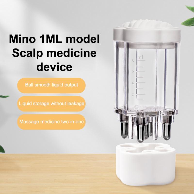 Hoofdhuid Applicator Minoxidil 1-8ml Essence Haargroei Vloeistof Bal Massagekop Medicijn Toediening Smeer Vloeistof Gids Kam