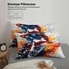 3Pcs Motorcycle Racing Bedding Sets 3D Printed Motocross Rider Duvet Cover Sets With Pillowcases No Filling