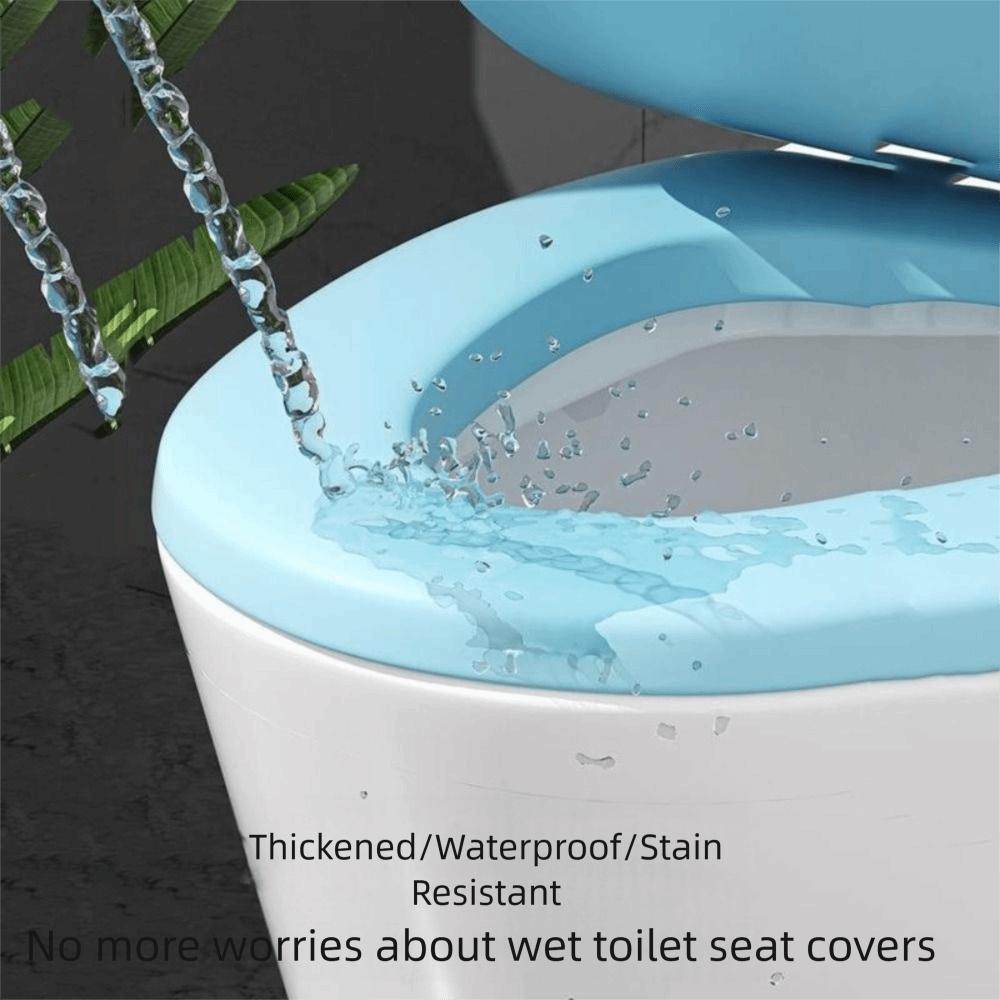 Removable Waterproof Toilet Seat Cover Thickened Toilet Seat Pad Closestool Mat  Household
