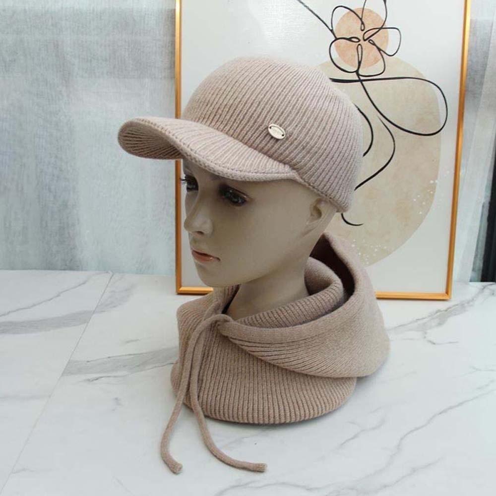 Soft Knit Balaclava Hat Thickened Thermal Scarf Cap Hooded Neck Warmer Cycling