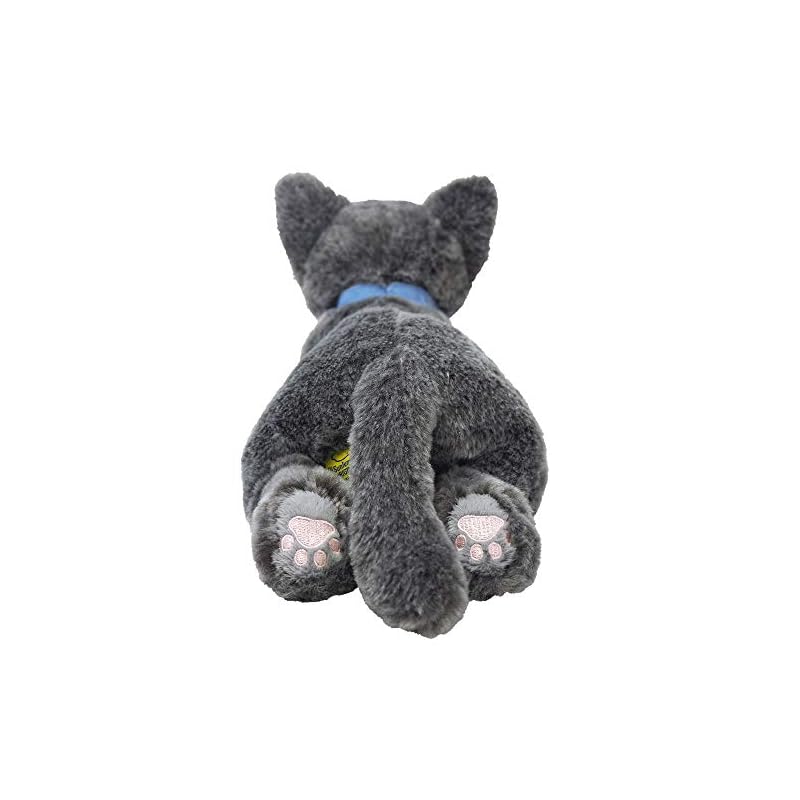 Sun Lemon Russian Blue Lap Cat, Small, 13 x 36 x 15cm, Plush Toy, Cute Animal, Cat, P-7662