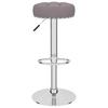 Bar Stool Set of 2 Taupe Fabric