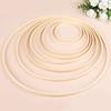 5 Stück Holzreifen DIY Traumfänger Bambusringe Handgefertigtes Bastelmaterial Hochzeit Geburtstagsfeier Dekoration Haus Garten Wandbehang Dekor