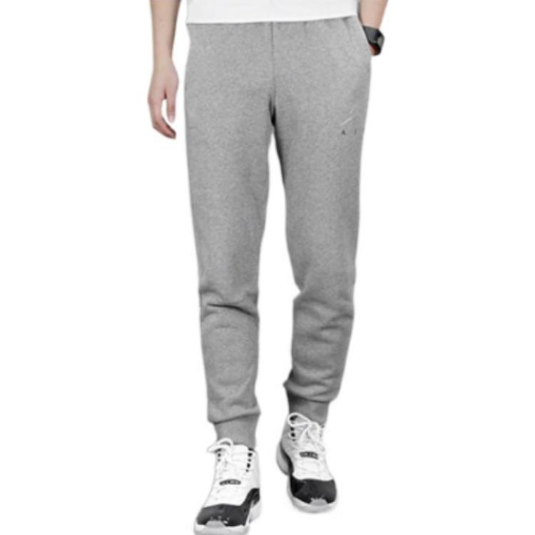 Air Jordan Logo Fleece Sweatpants Men Bottoms Gray 942778-092