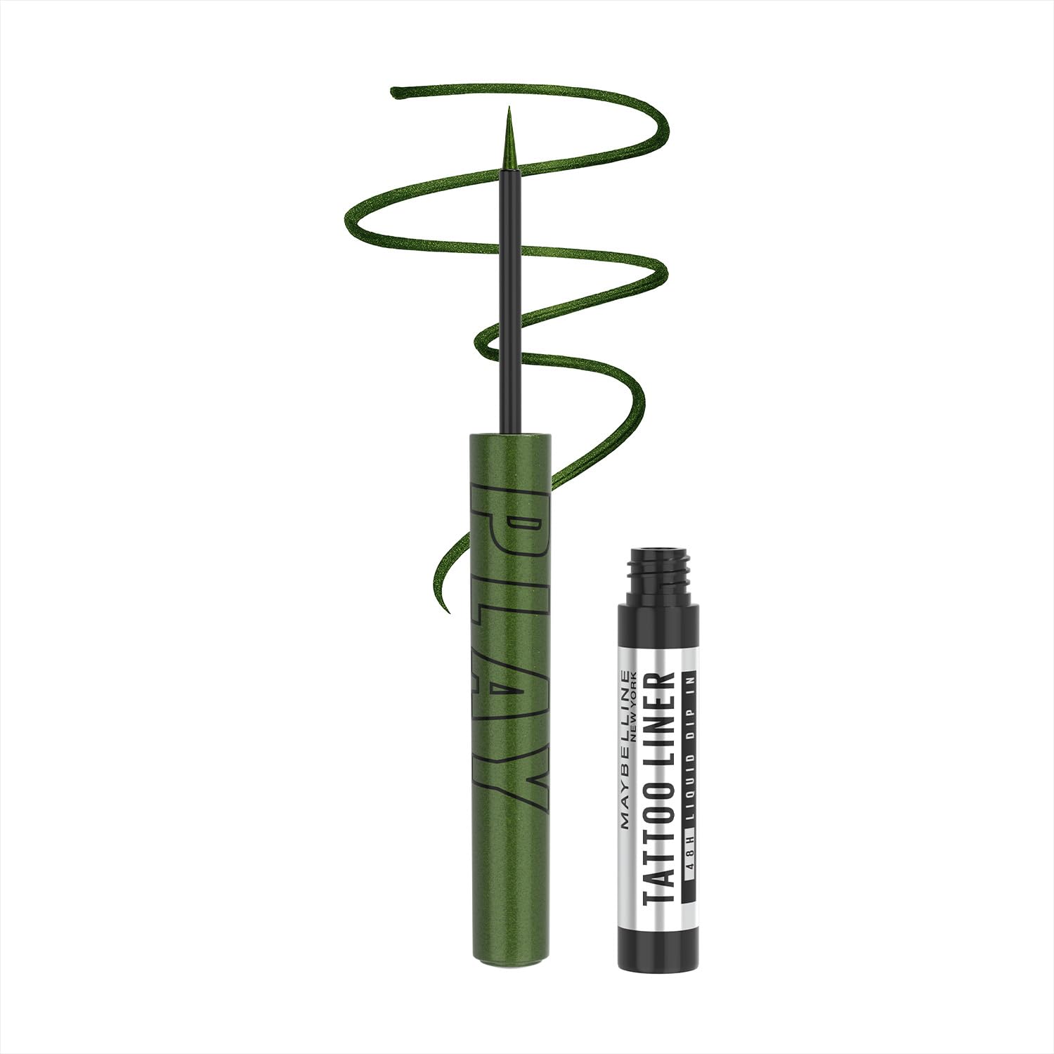 

Maybelline New York Metallic Green Liquid Eyeliner 2.1ml Longwear Waterproof Smudge Proof Bold Eye Makeup With 48 Hour Color Lock