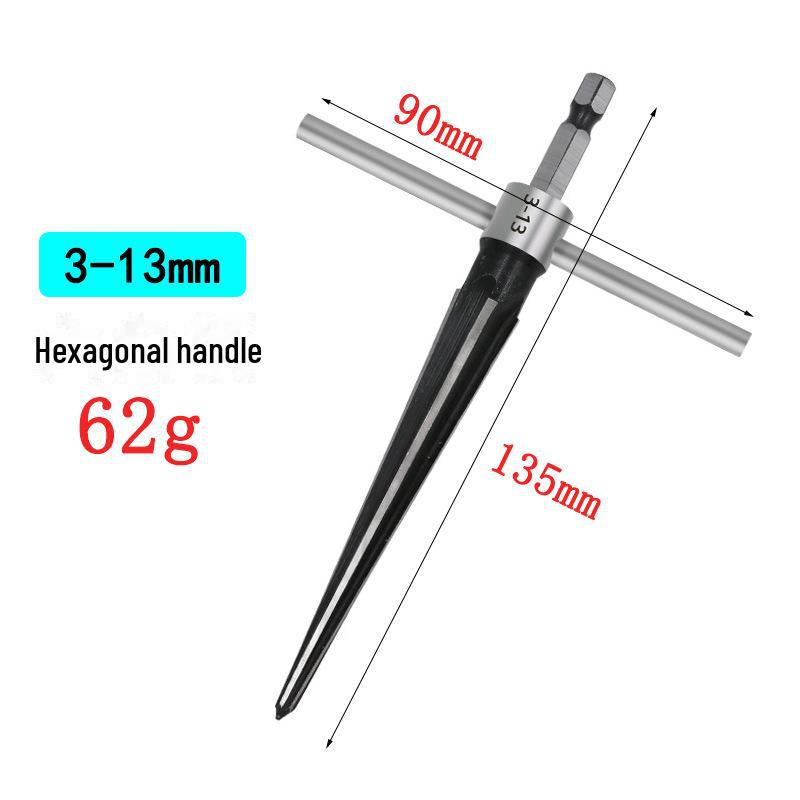 

Ручная коническая развертка для деревообработки 5-16 мм — круглая и шестигранная рукоятка для электрических дрелей, зенкования, снятия фасок, пробивки отверстий.