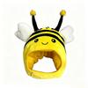 Warm Bee Cat Costume Hat Soft Plush Kitten Cosplay Headgear Cute Whale Pet Hood  Holiday Party