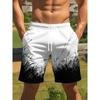 Men's Board Shorts, Men's Summer Shorts with Stunning Artistic Reed Grass Graphic Print
