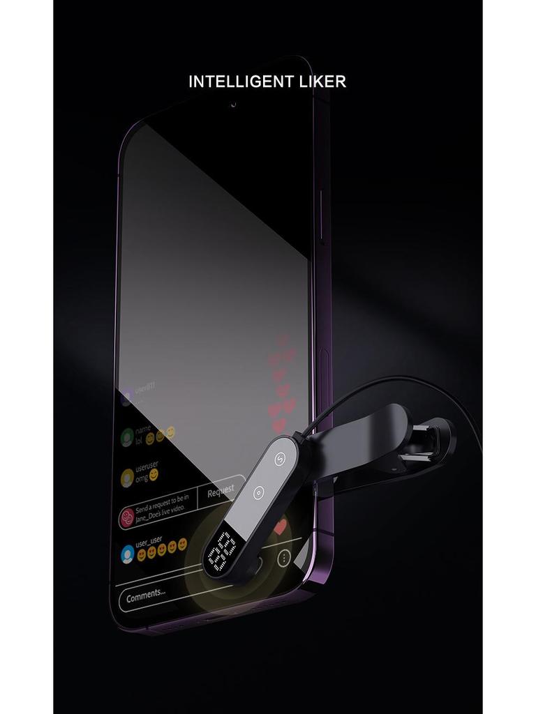 T3 Auto-Clicker with Digital Display - Adjustable Gear Electric Screen Tapper for Douyin & Kuaishou