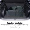 Car Trunk Organizer Bag Waterproof Organization Storage Box with 2Bag Cup Holder