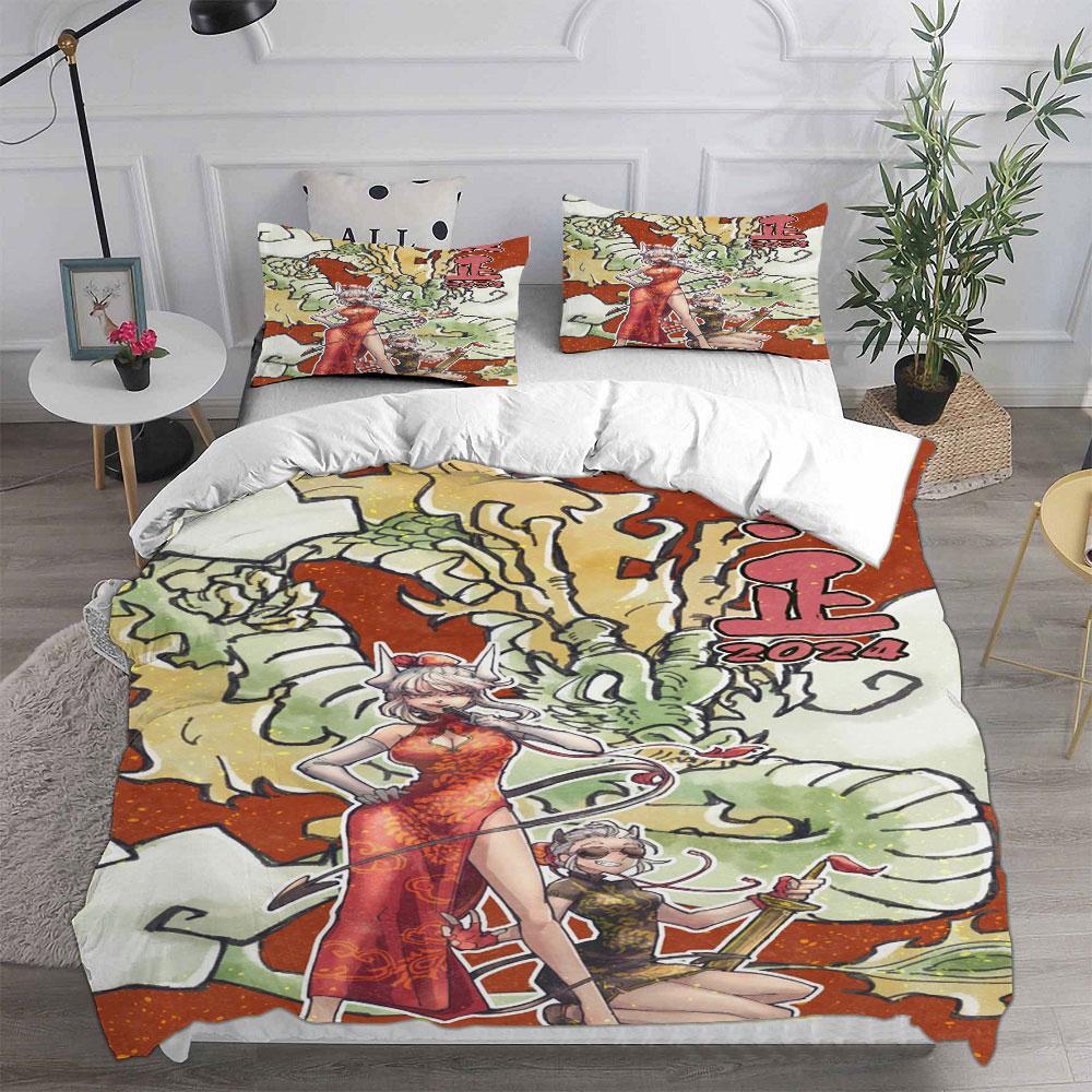 New Game Helltaker Bedding Sets Comforter Quilt Bed Cover Duvet Cover Pillow Case 2-3 Pieces Sets Kids Adult Size Home Textiles