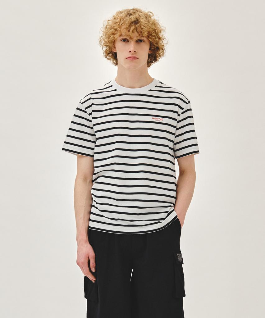 Malittepeulangsowajeobeo Small Regular Logo Tee Stripe