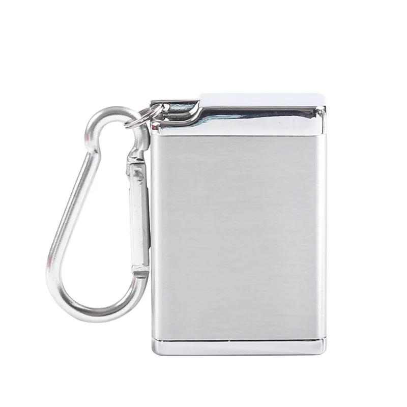Portable Mini Ashtray with Lid Keychain Pocket Travel Ashtray Cigarette Metal Bottle Storage Package