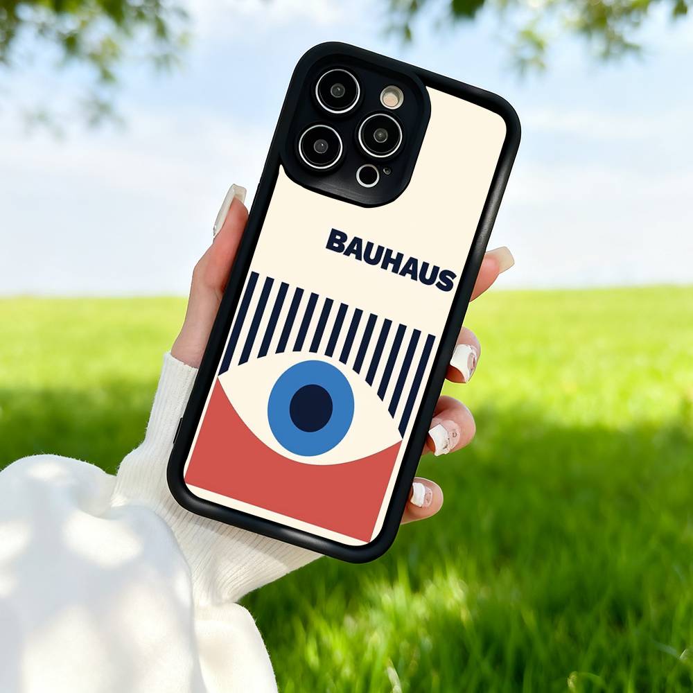 

Geometric Bauhaus Art Case For IPhone 17 15 14 13 12 16 Pro Max Plus 11 Mini Shockproof Silicone iPhone 17 Pro