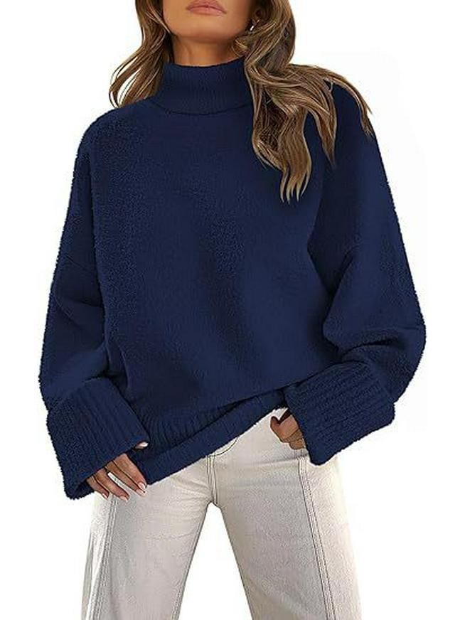 2024 Hot-Selling European & American Women's Autumn/Winter High Collar Plush Sweater Pullover