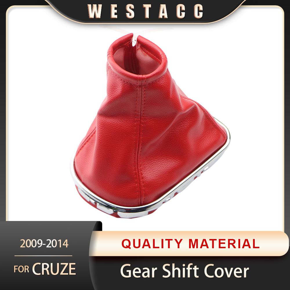 Leather Car Gear Shift Stick Gear Gaiter Boot Dust-Proof Cover for Chevrolet Cruze 2009 - 2014 Gear Collars Car