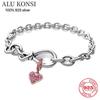 S925 Sterling Silver Pan Bracelets Snake Chain Charm Bracelet Fit Original Charms For Women Girl Diy Making Jewelry