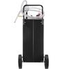 30 Gallon Fuel Caddy, Gas Storage Tank & 4 Wheels, with Manuel Transfer Pump, Gasoline Diesel Fuel Container for Cars, Lawn Mowers, ATVs, Boats, More,